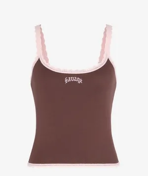 Savage X Fenty Badass Brown Cami & Panty Set M NWT thumbnail 2