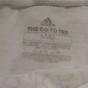 Adidas White & Purple Spellout Logo The Go-To Tee Tshirt thumbnail 4