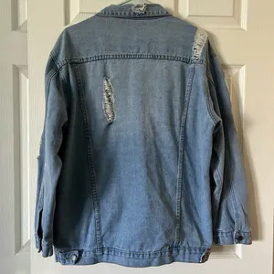 Distressed jean jacket large thumbnail 3