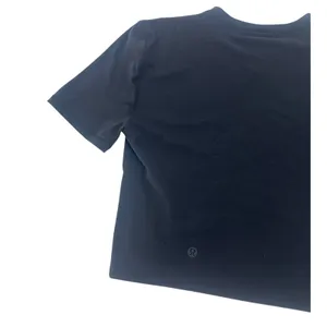 Lululemon Wundermost Ultra-Soft Nulu Crewneck Cropped T-Shirt Black XS thumbnail 7