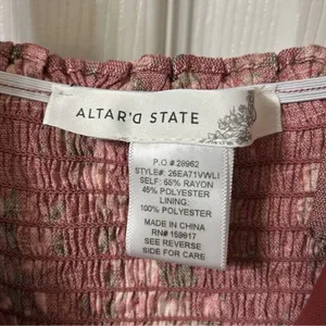 Altar'd State Floral Print Fit & Flare Midi Dress(Size Large) thumbnail 8