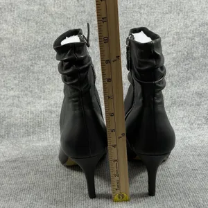 Bella Vita Size-6W~Woman Danielle Leather Black Slouch Ankle Booties thumbnail 7