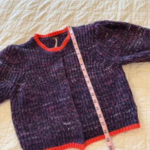 Free People Walk On by Cardigan Sweater Wool Purple thumbnail 7
