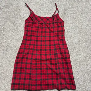 Wild Fable Red plaid mini dress with spaghetti straps thumbnail 3