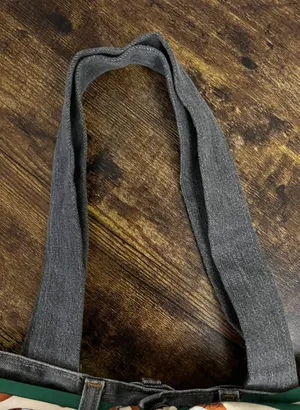 Handmade | Green Bay Packers Denim Purse. thumbnail 3