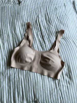Lively The Sleek Scoop Bralette Size Small Toasted Almond Removable Padding Cups thumbnail 3