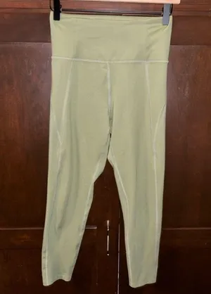 Girlfriend Collective High Waisted Olive Green Leggings Workout Gym thumbnail 2