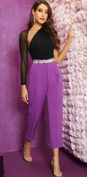 SheIn Asymmetrical Mesh Top thumbnail 4