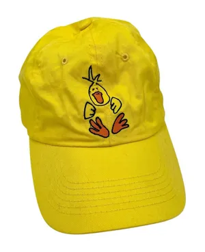 Vintage 90s Y2K Yellow Duck Baseball Cap Hat Embroidered One Size Fits All thumbnail 1