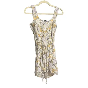 AMERICAN EAGLE Womens Dress Size XS White Floral‎ Button Tie Waist Summer thumbnail 2