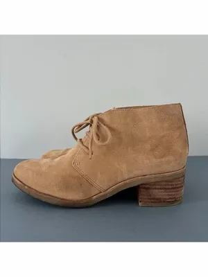Clarks Originals Phenia Carnaby Tan‎ Brown Leather Chukka Lace Up Heel Boots thumbnail 5