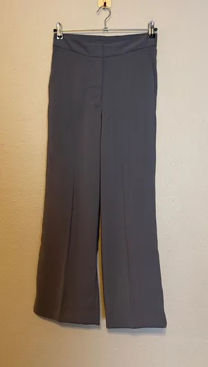 Quince Women Stretch‎ Crepe Classic Trouser Pants Overcast Grey Size 4 thumbnail 1