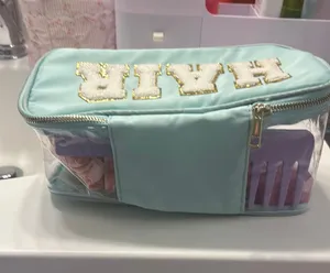 Blue cosmetic bag “HAIR” thumbnail 1