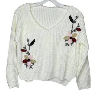 Vintage Floral Sweater Size M thumbnail 1