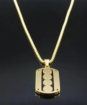 Crystal Stainless Steel Pendant Necklace thumbnail 3