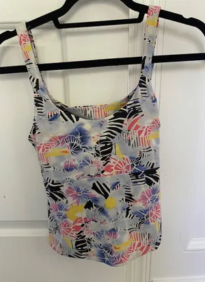 New With Tag Free People Movement Printed Crop Tank Size M! thumbnail 5