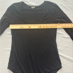 Intimately Free People‎ Black Long Sleeve Scoop Neck Bodysuit XS thumbnail 5