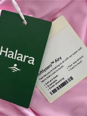 Halara Softlyzero Airy Pink Ruched Midi Dress Size Medium NWT thumbnail 4