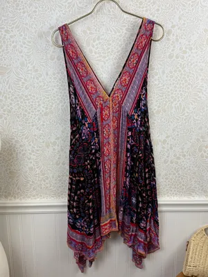 Free People Intimately Pink Sleeveless Gypsy Trapeze Slip Dress - Size - Small thumbnail 5