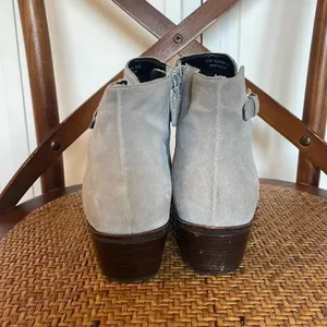 Cole Haan Wilette grey buckle strap ankle booties thumbnail 6