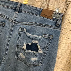 American Eagle High Rise Destroyed Mom Jeans  thumbnail 10
