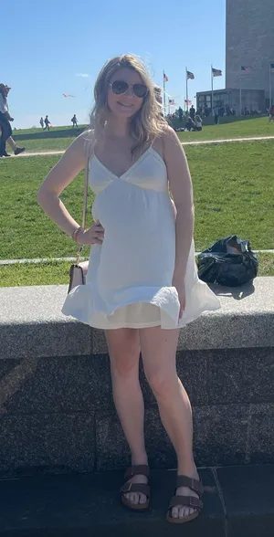 LA Hearts White Crepe Mini Sun Dress thumbnail 1