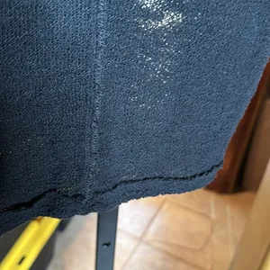 Free People We The Free Francis Tee Black Textured Raw Hem Size Small thumbnail 11