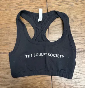 The Sculpt Society Black Racerback Sports Bra thumbnail 1
