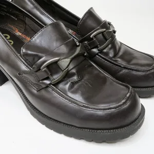 Vintage 90s So Suzzie Brown Heeled Loafers thumbnail 6