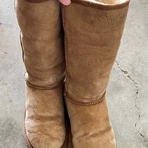 Sheepskin Tan Boots Size 9 thumbnail 6