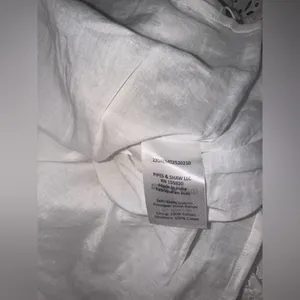 NWOT Veronica Beard Cali White eyelet off the shoulder midi Dress in White Sz 0 thumbnail 7