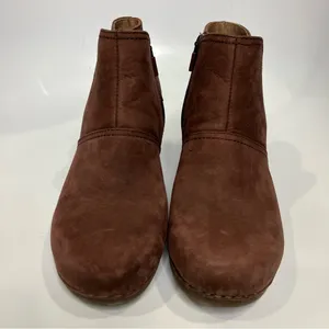 Dansko Shirley wedge ankle bootie maroon leather women’s size 36‎ comfort shoes thumbnail 3