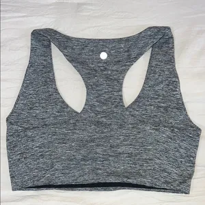 Z By Zella‎ Gray Seamless Sports Bra with Racerback Support thumbnail 4