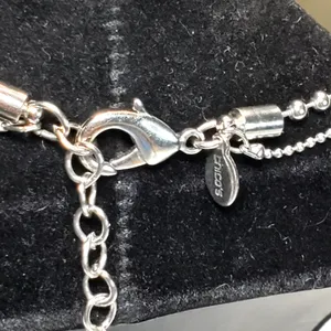 Chico’s Roxi Double Chain Silver Tone Medallion Pendant 24" thumbnail 8