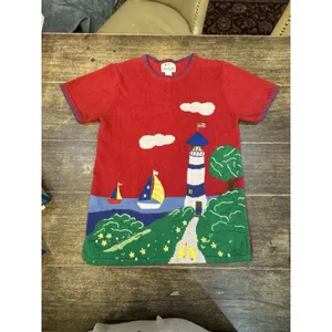 The Quacker Factory Vintage Short Sleeve‎ Sweater Size Small Lighthouse Seaside thumbnail 2