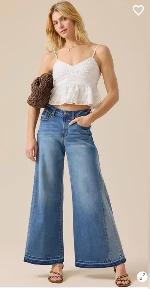 Altar'd State Kendall Crochet Babydoll Top thumbnail 1