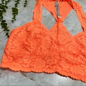 New‎ Free People Intimately Galloon Lace Racerback Bralette Medium Romantic Chic thumbnail 4