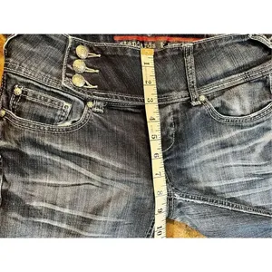 Standards & Practices 3 Button Close Boot Cut Size 27 Jeans Blue thumbnail 4