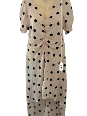 a new day Cream Maxi Dress with Black Polka Dots thumbnail 3
