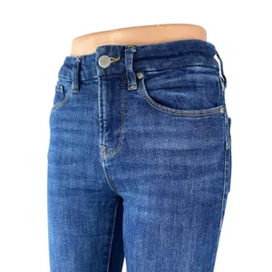Zara Women's Blue High Waisted Slim Medium Wash Flare Bootcut Denim Jeans Size 2 thumbnail 2