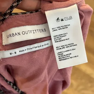 Urban Outfitters Plaid Mesh Mini Slip Dress Brown Mauve Ruched Bust Size M thumbnail 5