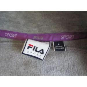 Fila‎ Sport Track Jacket Large Gray Purple Full Zip Athleisure Y2K Activewear thumbnail 6