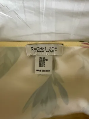 Rachel Zoe Yellow Floral Bandana Style Spaghetti Strap Top thumbnail 3