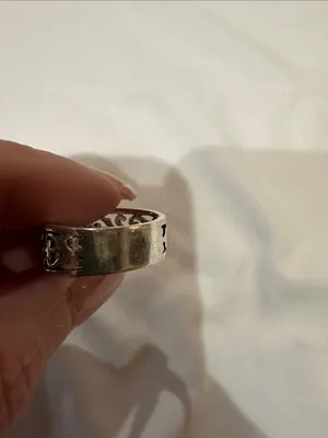 James Avery “Adorned Open Scoll”Sterling Silver Band Ring- Retired -bent-Size 7 thumbnail 5