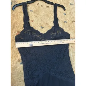 Vintage Rare Victoria’s Secret Lace Maxi Slip Dress Size Medium Feminine Sexy thumbnail 8