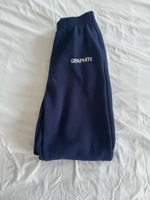 SheIn Navy Blue Graphite Sweatpants thumbnail 4