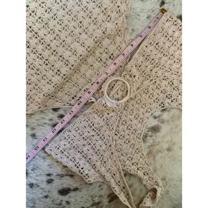 Cult Gaia Tyra Crochet Dress‎ In Beige Cut Out Size Small thumbnail 9