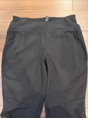 INA VINA Black Athletic Leggings Performance Pants Paneled Size Small - C61-125 thumbnail 5