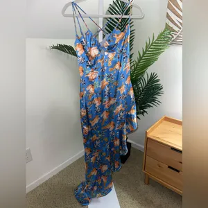 Nookie Simone Cut Out Dress in Blue Medium Womens Long‎ Gown thumbnail 8