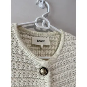ba&sh NWT Ecru Gaspard Knitted Caridgan Sweater‎ Size 0 (XS) thumbnail 3